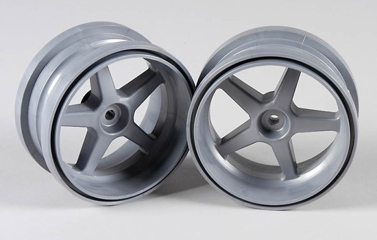 Wide wheels for trucks, silver 2pcs