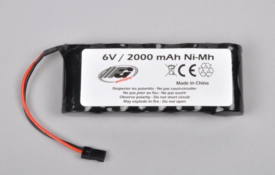 Receiver battery 6.0v 2000 mAh