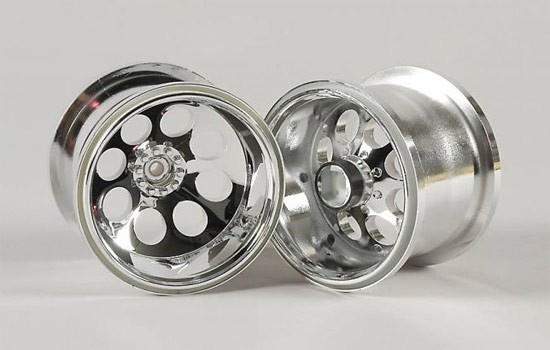 Chromed Stadium truck wheels, 14mm offset, 2pcs
