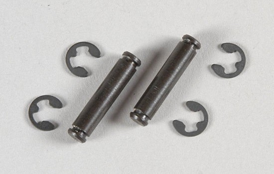 Alloy rear hub pin, 4mm. 2pcs