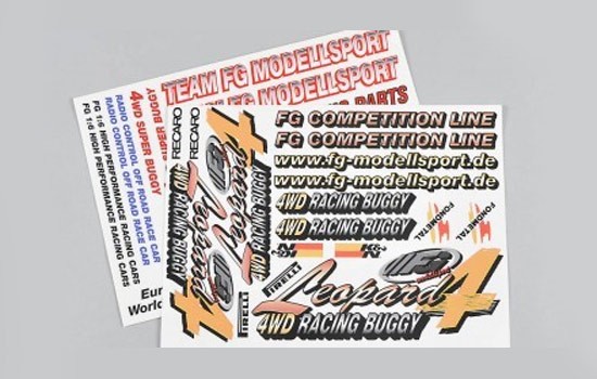 Leopard 4WD decal set