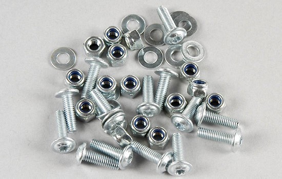 Bodyshell Screws M3 Torx and lock nuts, 15pcs