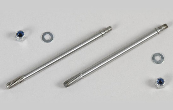 Damper Shaft Threaded, long, 2pcs