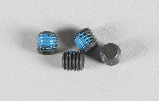 Grub Screw M6x6mm with thread lock 4pcs