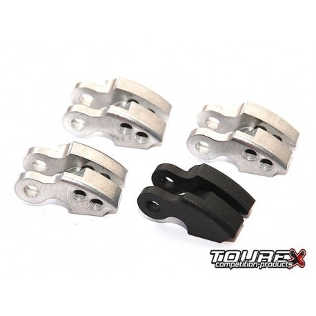 Tourex Power Reverse Shoes 3 Alloy+1 Carbon (TXLR421-MIX) 4pcs