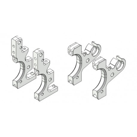 Front Bulkhead Set  7075 T6, 2pcs