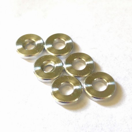 Alloy Washer 3x6x5mm, 6pcs