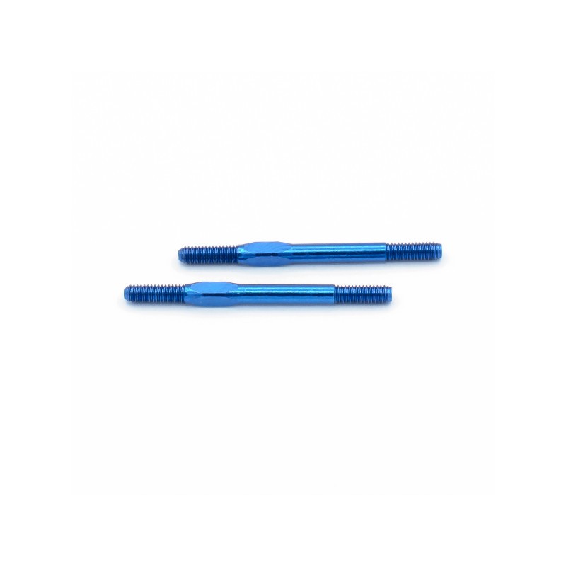 Steering Turnbuckle M4x53mm Blue, GTC8 2pcs