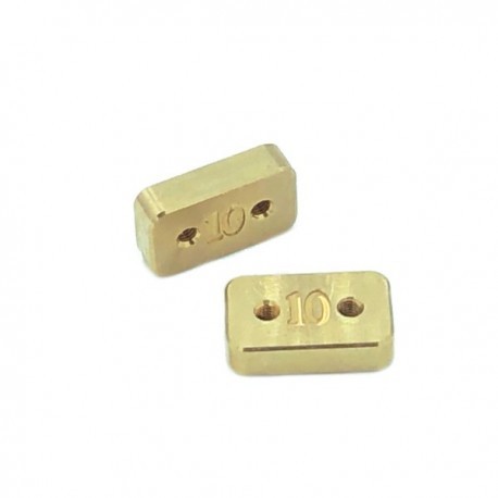 Brass Balance Weights 10g, 2pcs