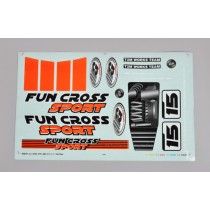 Fun cross sport decal set