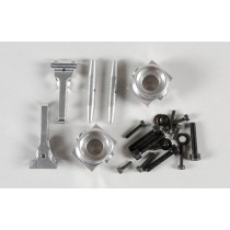 Alloy front hub set, 1:6, 2wd